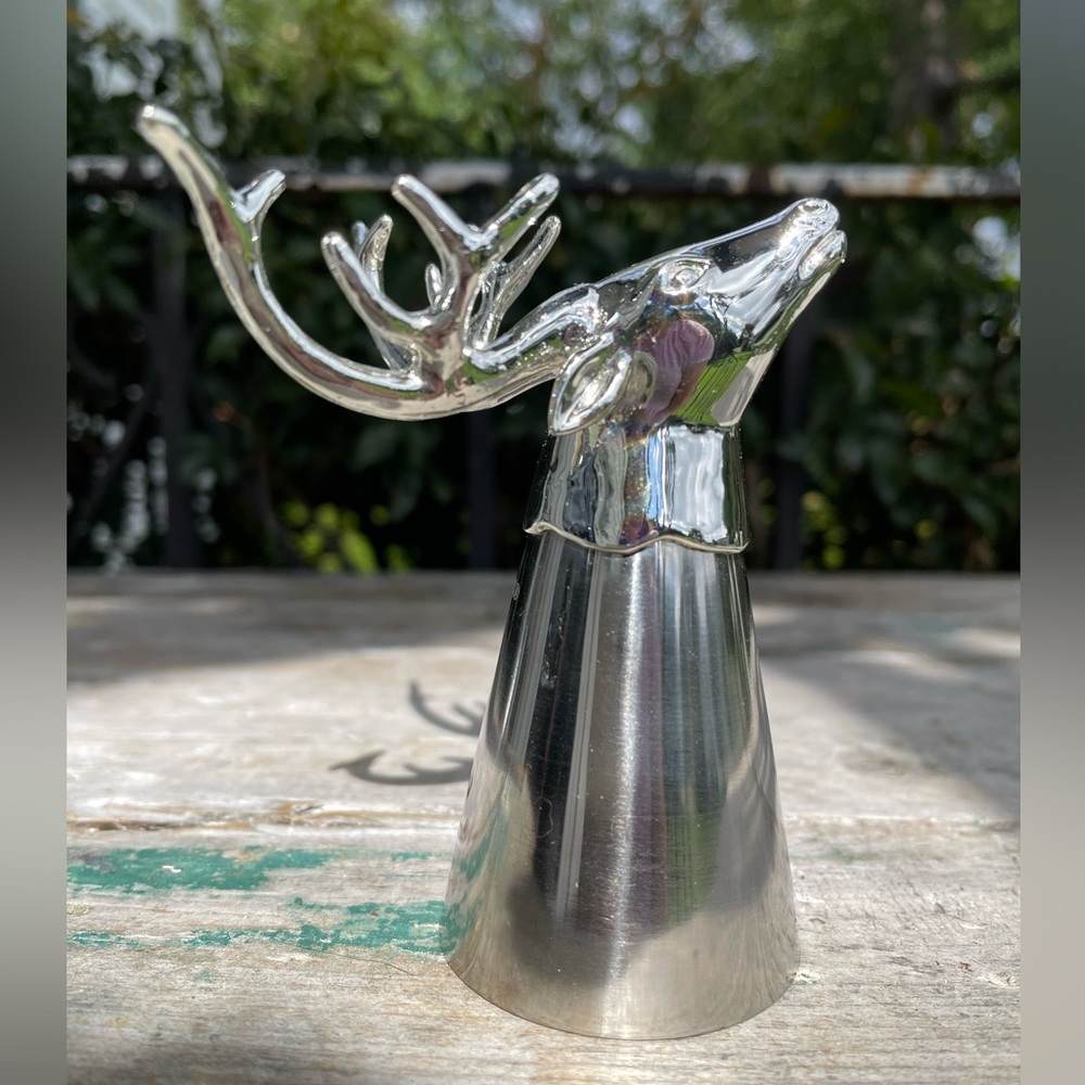 Lenox silver Reindeer Games Jigger
